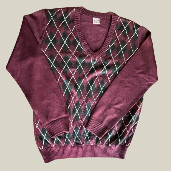 Other - Schmitt Tricot Argyle Sweater - Size L  MR0202-11